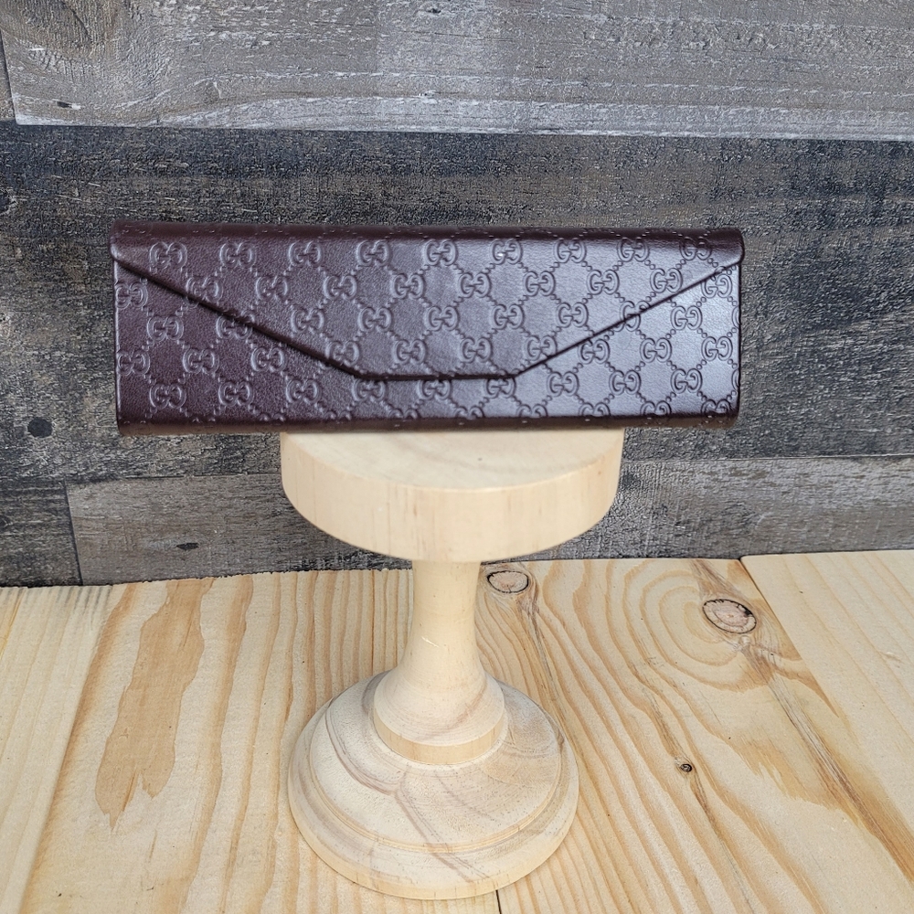 Gucci Foldable Monogram Brown Sunglasses Case
